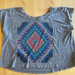 XS Gray Graphic T-shirt